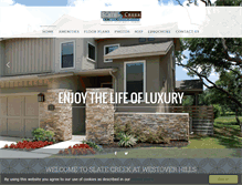 Tablet Screenshot of liveatslatecreek.com